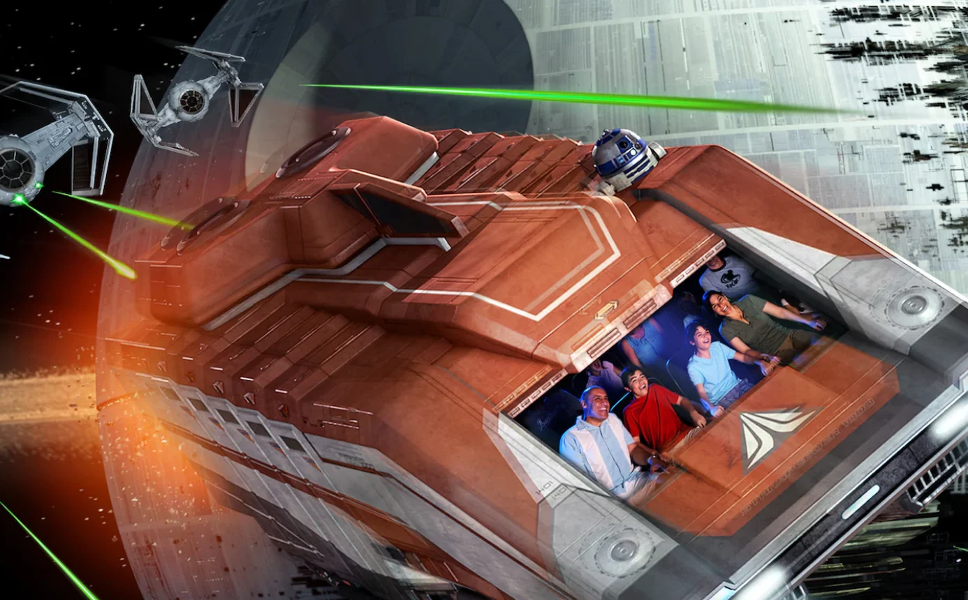 Star Tours-The Adventures Continue,圖片取自美國迪士尼樂園官網。 Star Tours-The Adventures Continue,圖片取自美國迪士尼樂園官網。