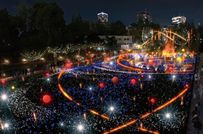 The Starlight Garden 2018 (照片來源:東京ミッドタウン官網)https://bit.ly/2RnhQwg The Starlight Garden 2018 (照片來源:東京ミッドタウン官網)https://bit.ly/2RnhQwg