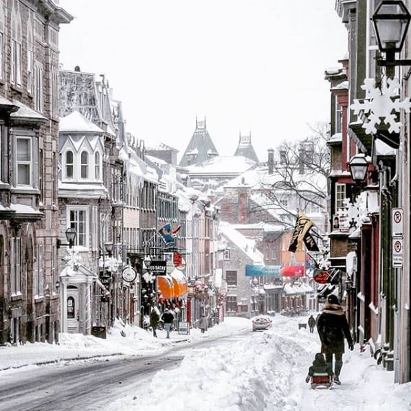 零下十幾度的魁北克冬天 / instagram@carnavaldequebec
