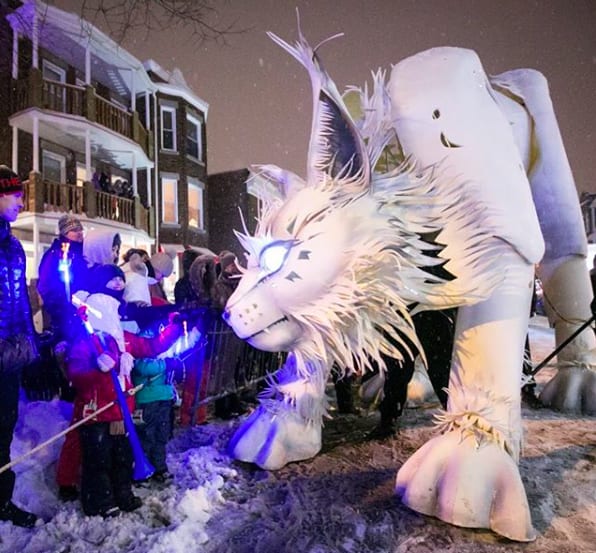 活靈活現的雪雕 / instagram@carnavaldequebec