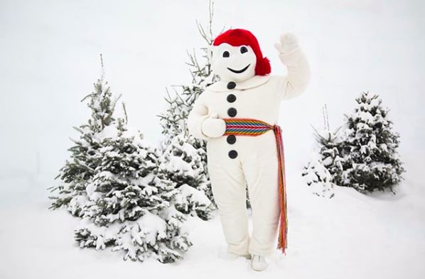 嘉年華期間的代理市長Bonhomme / instagram@carnavaldequebec