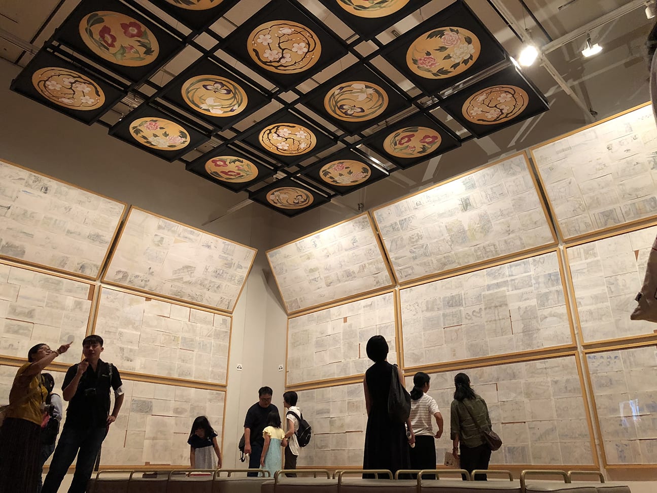 台北展覽,吉卜力動畫手稿展,動畫手稿區。 台北展覽,吉卜力動畫手稿展,動畫手稿區。