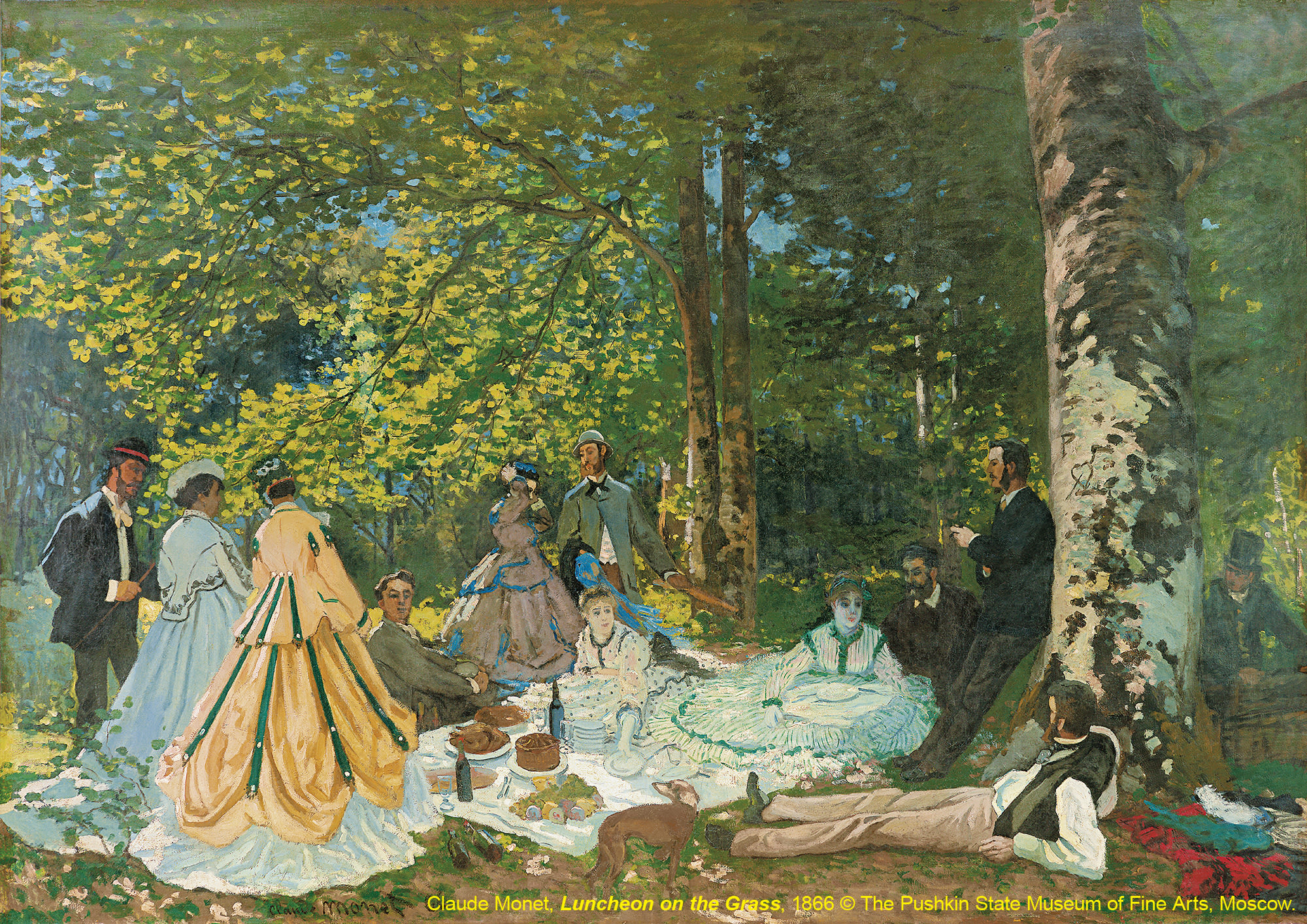 台北展覽俄羅斯普希金博物館特展,草地上的午餐Luncheon on the Grass / 克勞德·莫內Claude Monet / 1866 台北展覽俄羅斯普希金博物館特展,草地上的午餐Luncheon on the Grass / 克勞德·莫內Claude Monet / 1866