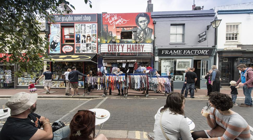 North Laine,照片來自Visit Brighton官網,https://s.yam.com/kqTVK