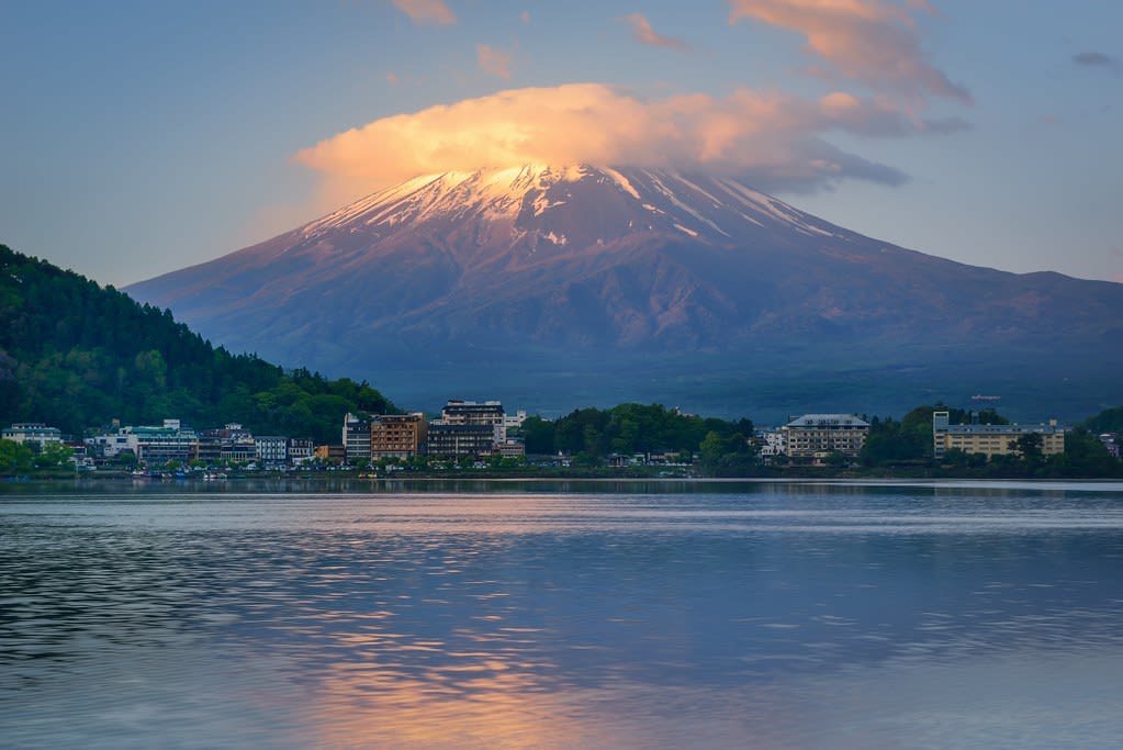 河口湖景色。圖片來源：Flickr-Vincent_Ting