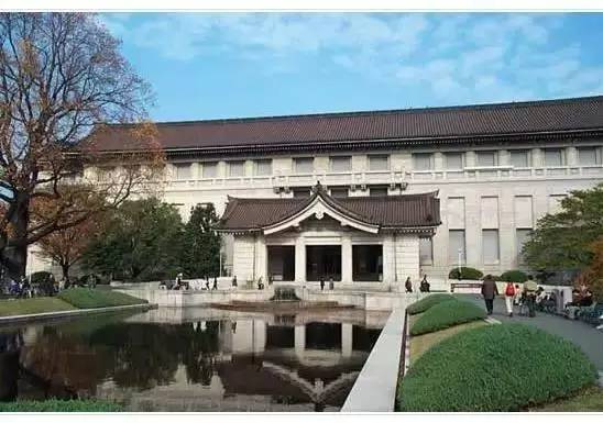 有著日式建築外觀的東京國立博物館。