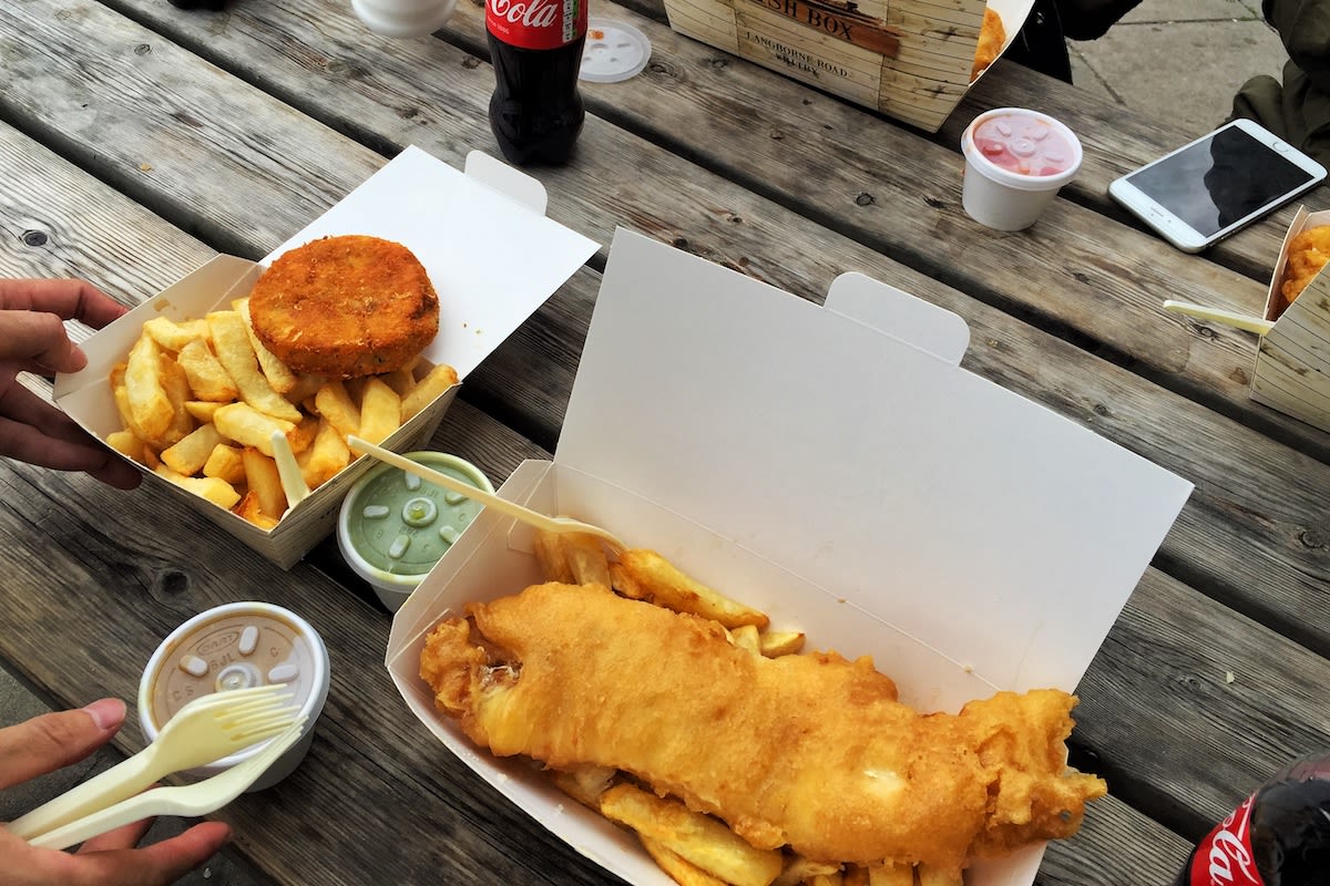 我們吃的店家是FishBox,它是2014年冠軍炸魚薯條 Quayside旗下的外帶店。