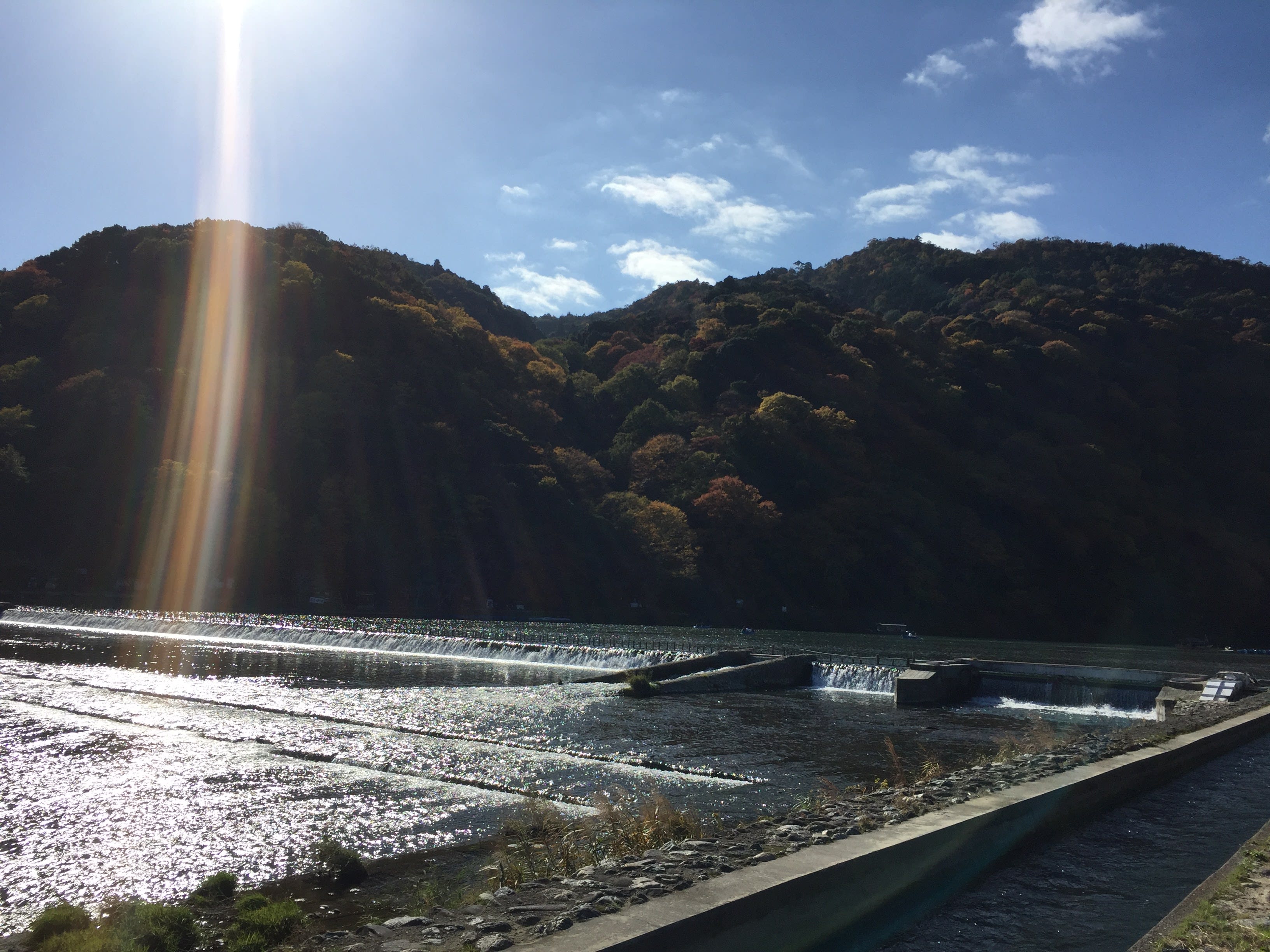 嵐 山 渡 月 橋 。
