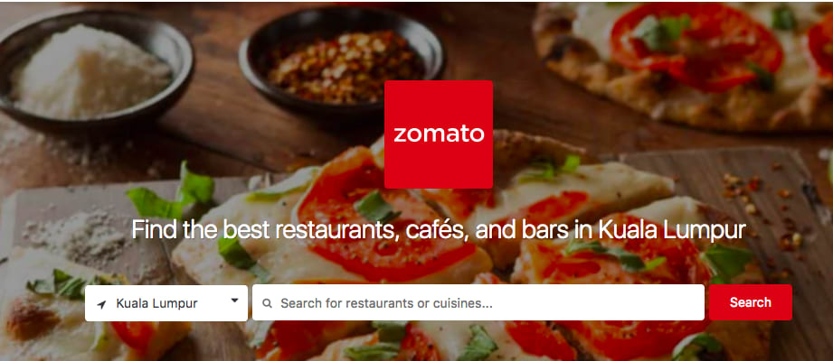 馬來實用App : Zomato