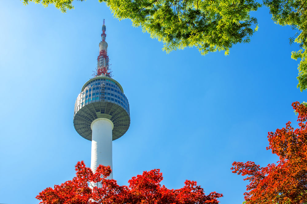 南 山 公 園 中 的 首 爾 塔