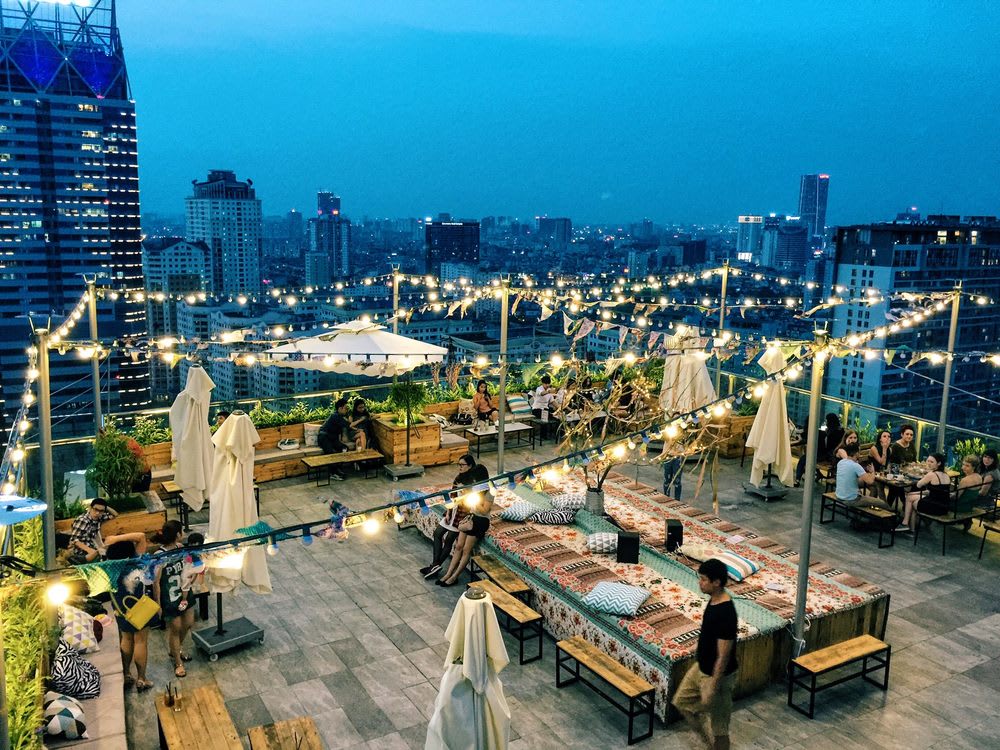 河內景點 : Trill Rooftop Cafe