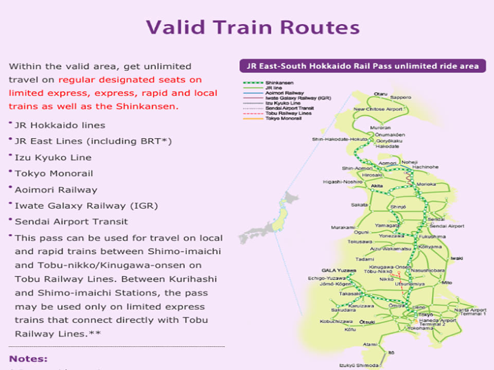 Hướng Dẫn Sử Dụng Thẻ Thông Hành JR PASS: Khu Vực Hokkaido 5 hướng dẫn sử dụng jr pass khu vực hokkaido: thành phố có thể đi bằng jr pass hokkaido 6 ngày