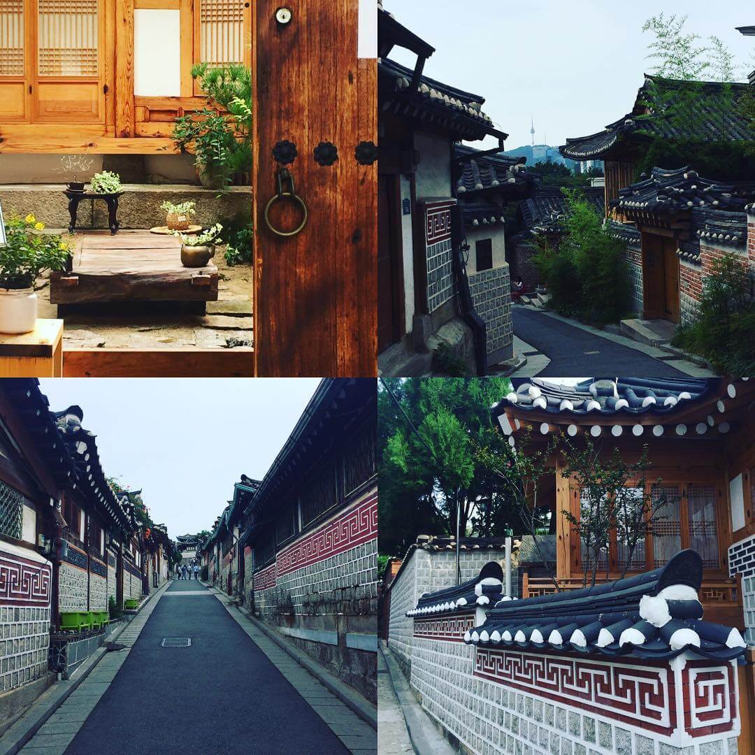làng hanok là một địa điểm du lịch mùa trung thu