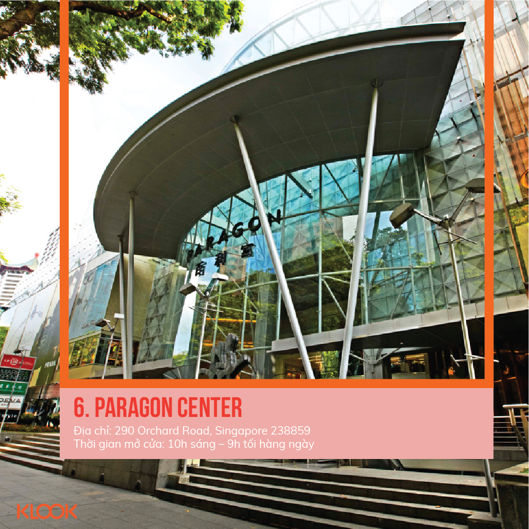 paragon center là một trong 7 khu mua sắm ở singapore bạn phải đi trong dịp giảm giá