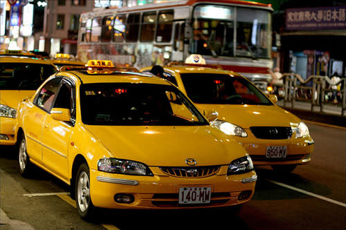 đi taxi là một bí kíp du lịch đài loan