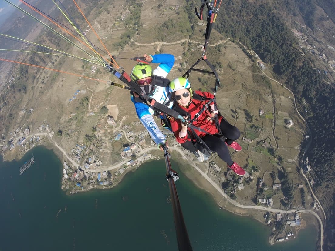 Nepal, đi đi đừng sợ 25 du lịch nepal: dù lượn từ đồi sarangkot