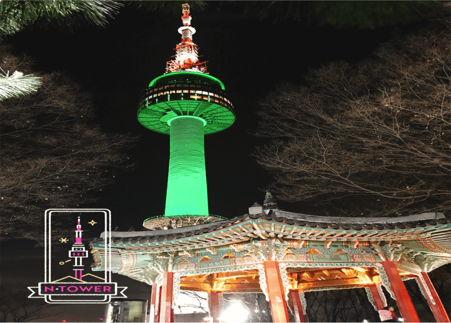 thăm tháp namsan trong chuyến du lịch hàn quốc 6 ngày 5 đêm