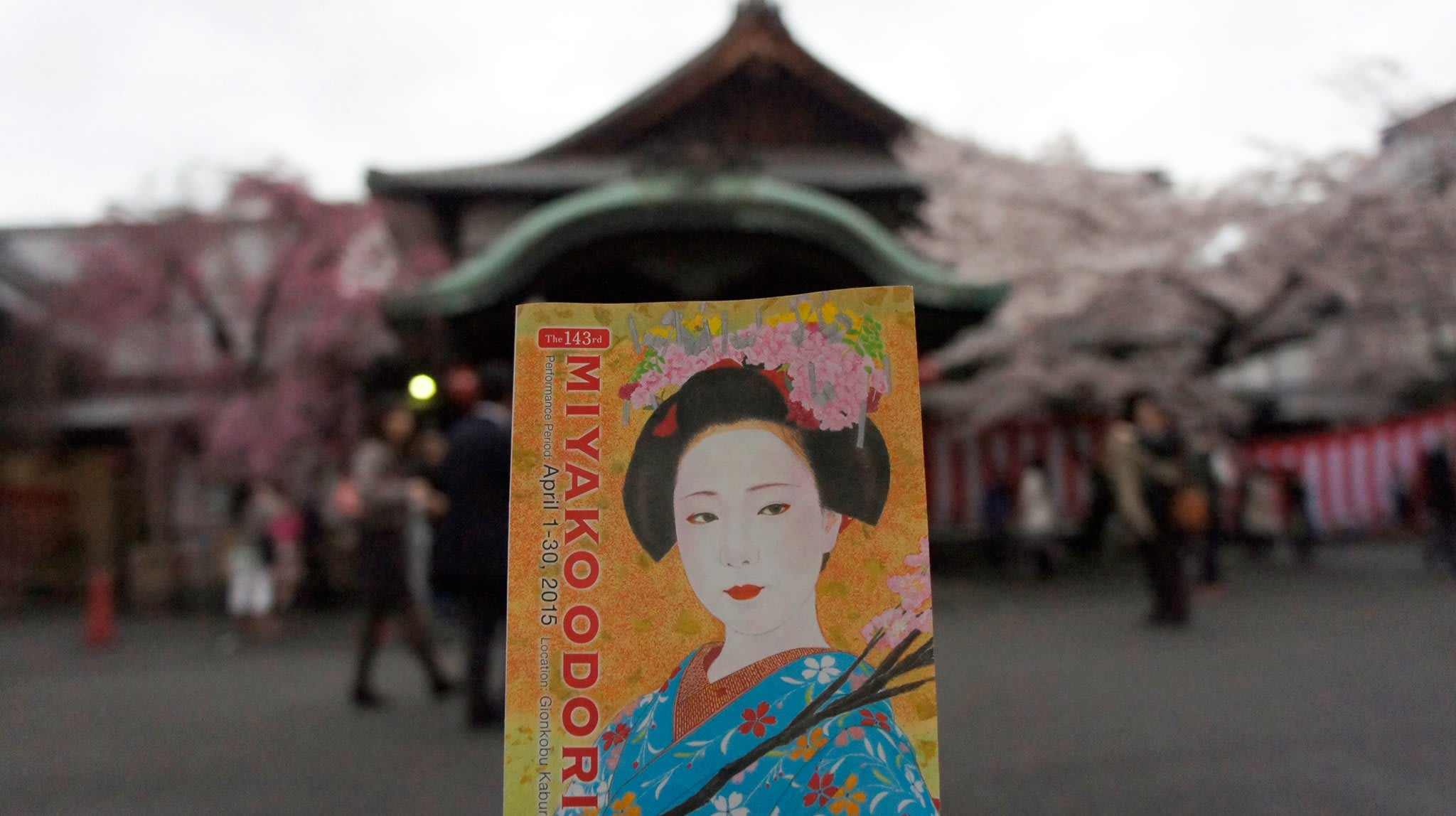 đừng quên xem miyako odori trong chuyến ngắm hoa anh đào