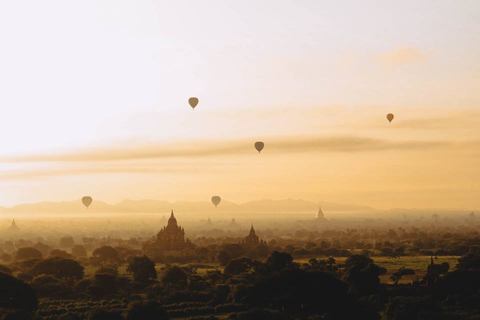 Ngắm Bình Minh Ở Bagan 2 du lịch bagan - toàn cảnh bình minh