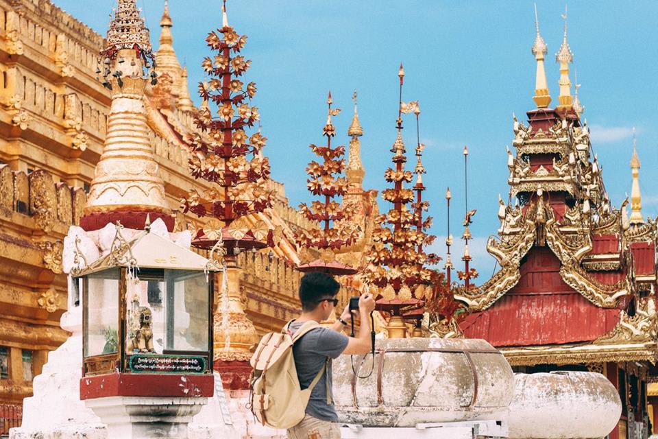 Ngắm Bình Minh Ở Bagan 15 du lịch bagan - chùa shwe zi gon