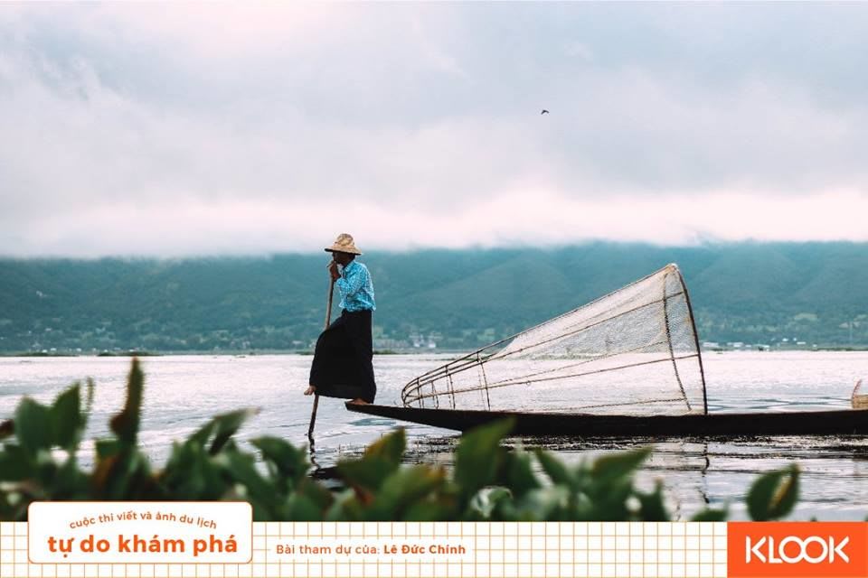 Có một INLE thanh bình như thế 2 người đánh cá buổi sáng trong chuyến du lịch Inle
