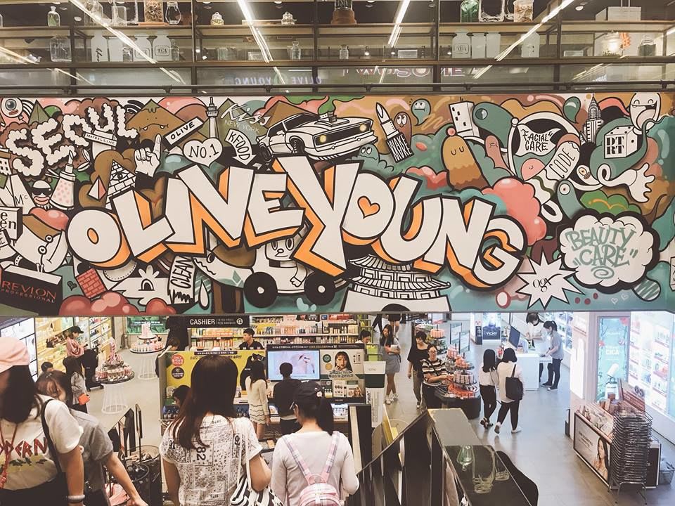 mua mỹ phẩm ở các khu mua sắm ở seoul
