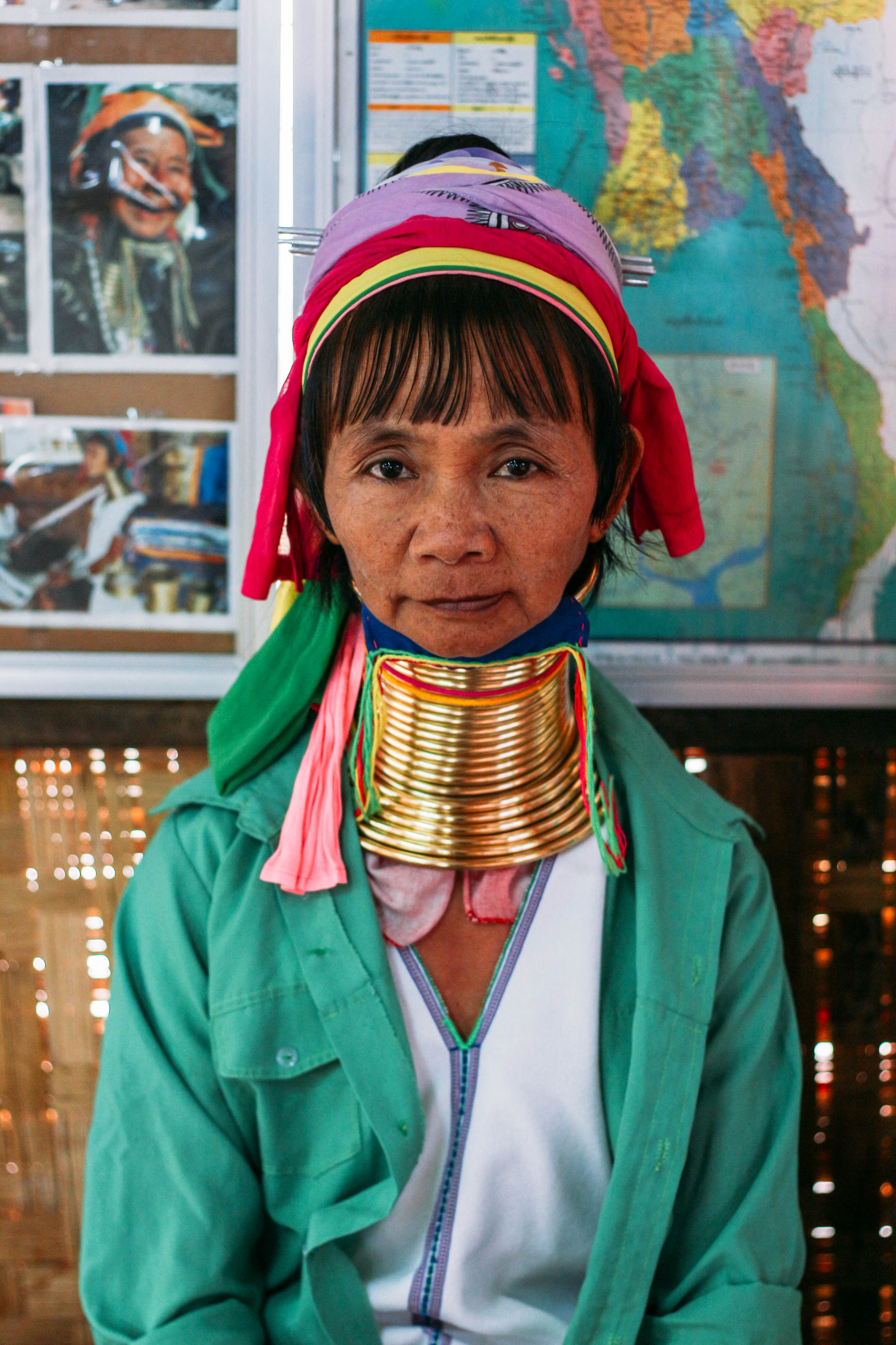 con người ở mandalay và inle: phụ nữ người padaung