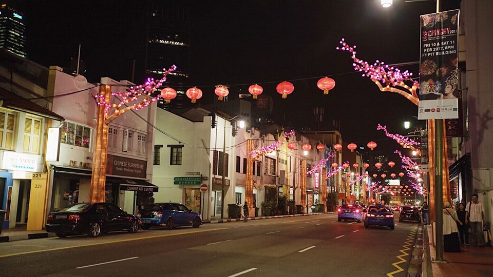 trải nghiệm singapore 4 ngày 3 đêm: china town ban đêm