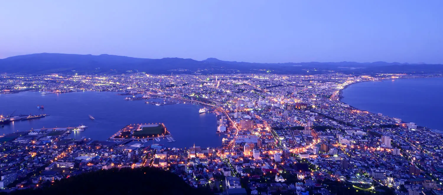 toàn cảnh Hakodate trong lịch trình du lịch sapporo bằng JR Pass