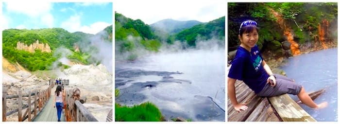 thăm thung lũng địa ngục noboribetsu trong lịch trình du lịch sapporo bằng JR Pass