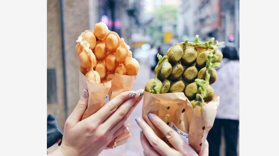 bánh waffle trứng mammy là món ăn hong kong phải thử