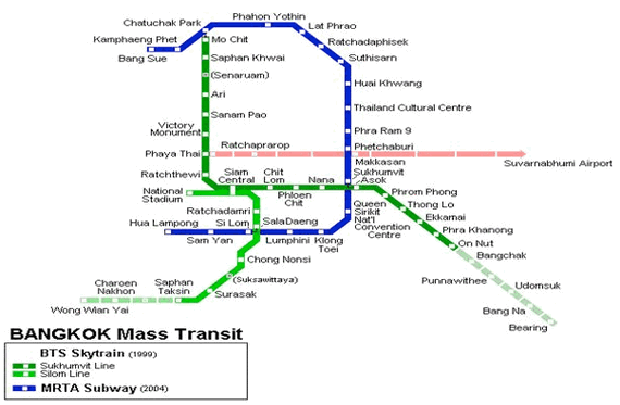 Bí quyết sử dụng phương tiện công cộng ở Thái Lan 14 bản đồ tàu điện ngầm MRT, một loại phương tiện công cộng ở thái lan