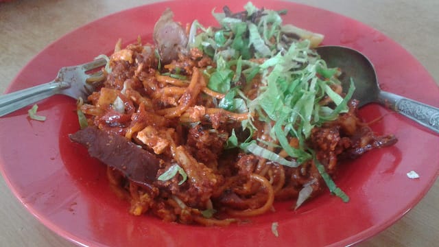 kinh nghiá»m du lá»ch penang: Än mì xà o mee goreng