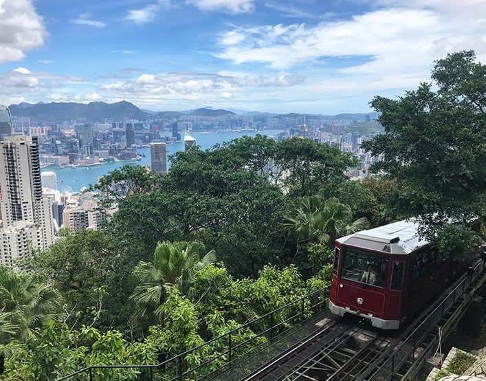 Tất tần tật bí kíp du lịch Hong Kong & Macau trong 5 ngày 4 đêm 13 tàu đi lên the peak