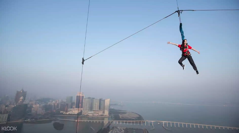 skyjump ở tháp macau