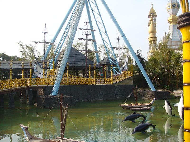 Cẩm nang chinh phục công viên Leofoo Village Đài Bắc 11 Captain Cook’s Swinging Ship