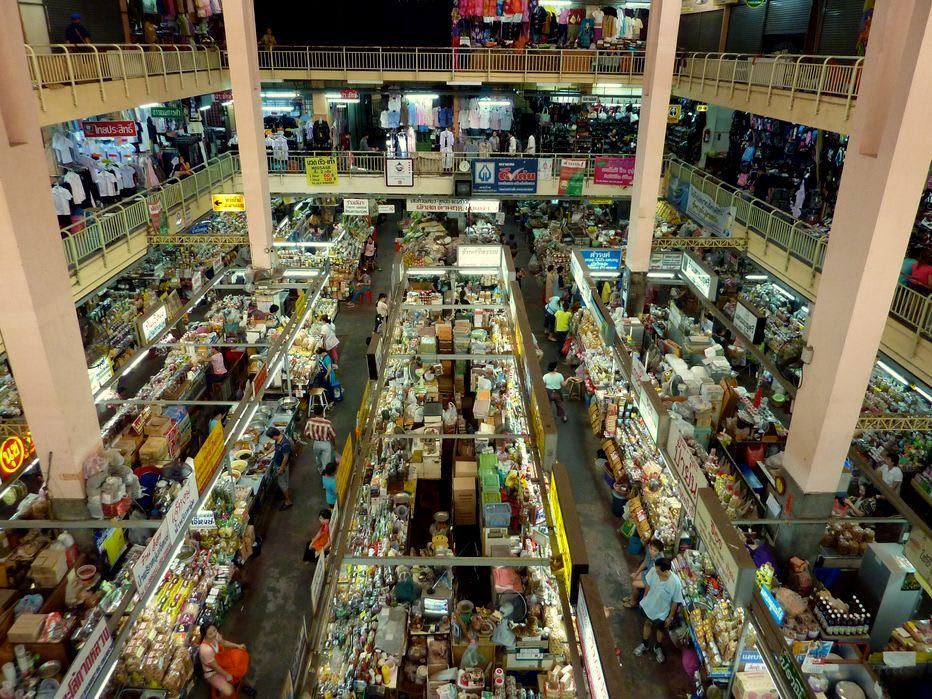 Lịch trình 5N4Đ khám phá Chiang Mai dễ dàng, tiết kiệm 14 chợ warorot nhìn từ trên cao