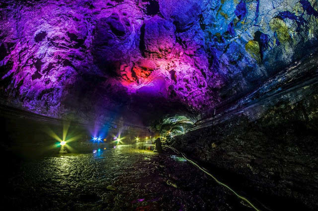 Bản đồ du lịch đảo Jeju cho bạn thoả thích tự do khám phá 5 ngày 8 ánh đèn nhiều màu trong hang động manjanggul