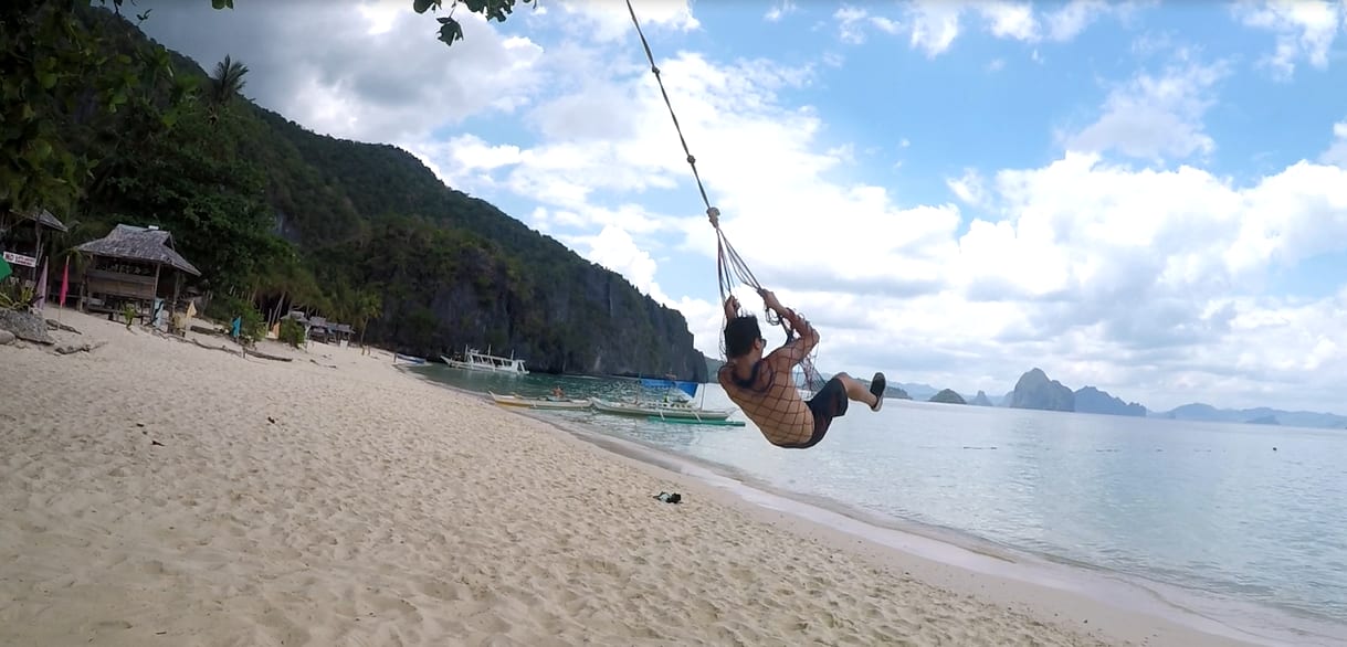 El Nido Philippines trong tôi 8 trò đu dây ở el nido
