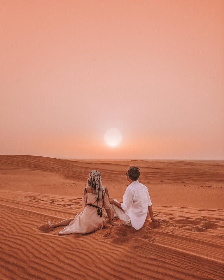 Cùng người yêu khám phá Dubai thật lí tưởng và lãng mạn 8 ngắm bình minh tại sa mạc