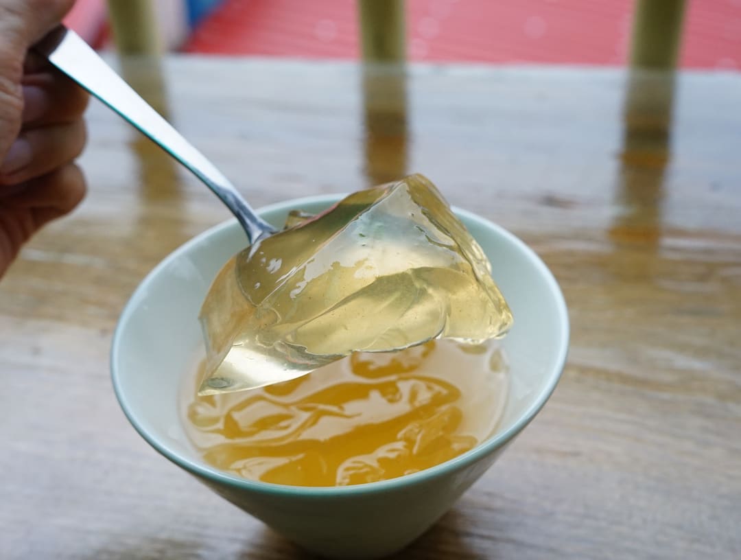 Fresh aiyu jelly in Alishan