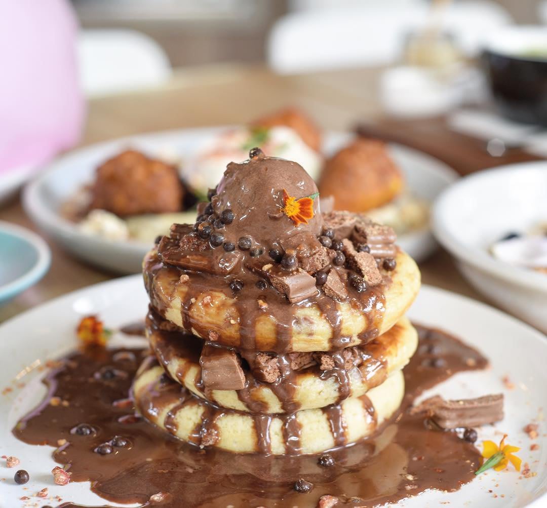 Buttermilk Tim Tam Pancakes Melbourne Cafes