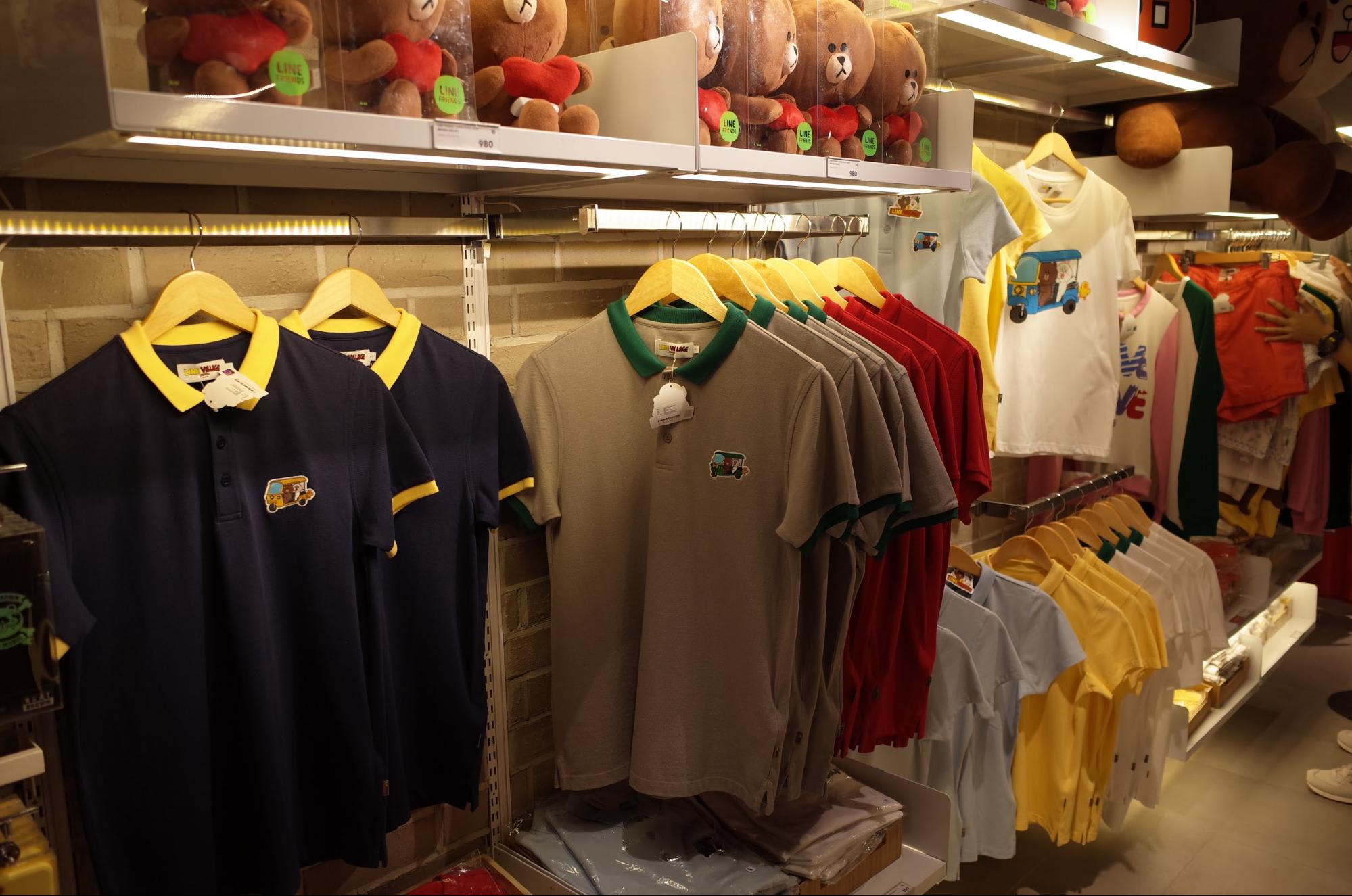 LINE apparel at the LINE Store in Bangkok