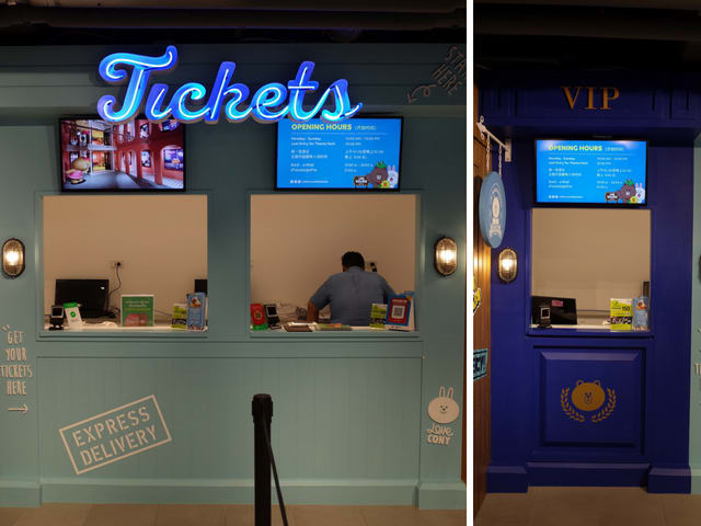Ticketing counters at LINE Village Bangkok