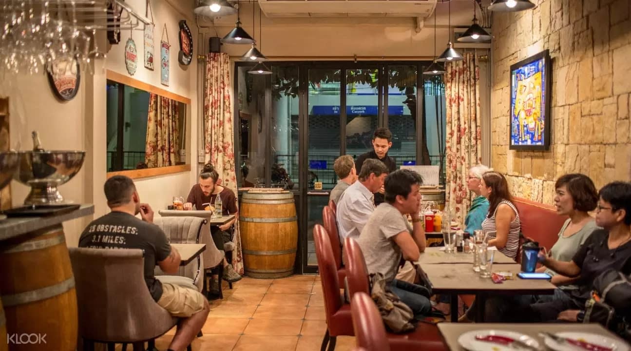Restaurant interior at Arnold's Suanplu