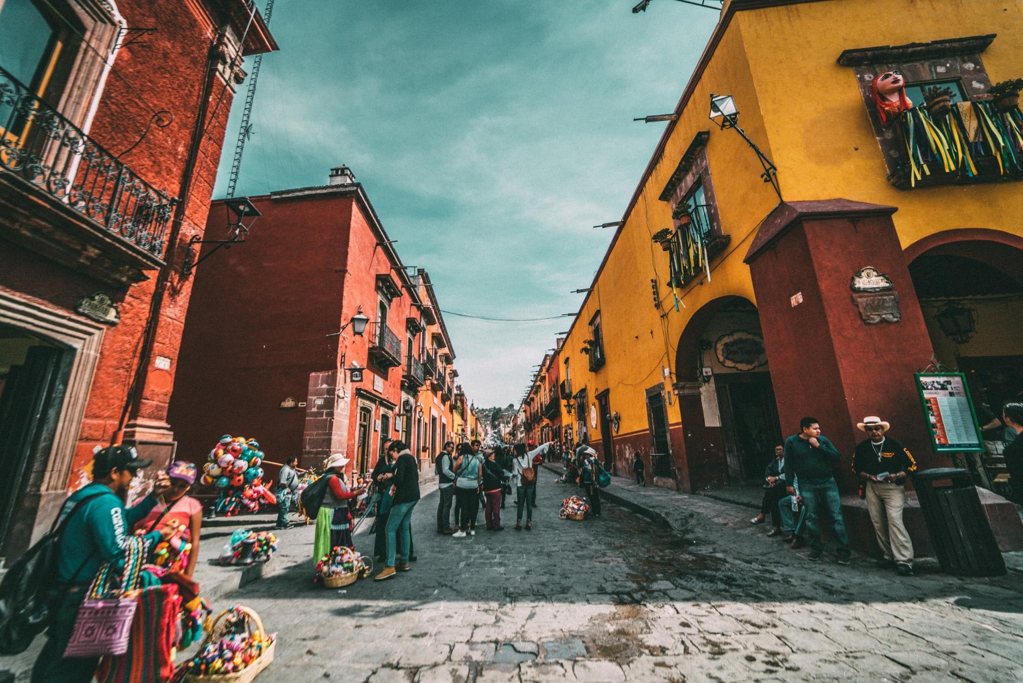 Street in old Mexico City