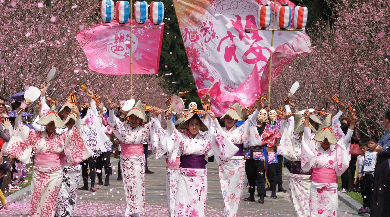Sun Moon Lake cherry blossom festival activities