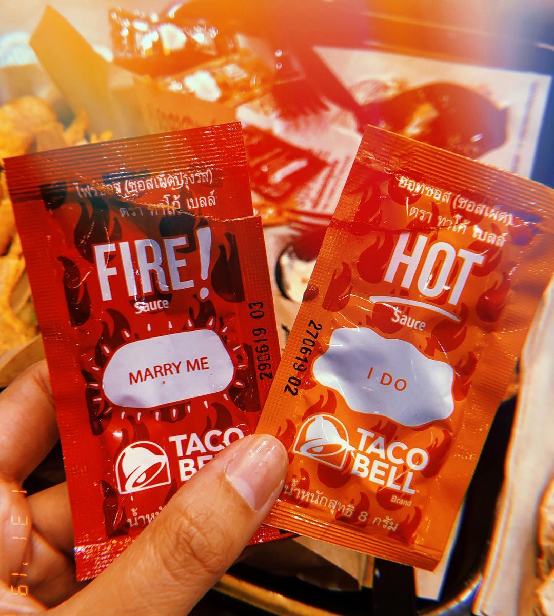 Sauces from Taco Bell Bangkok