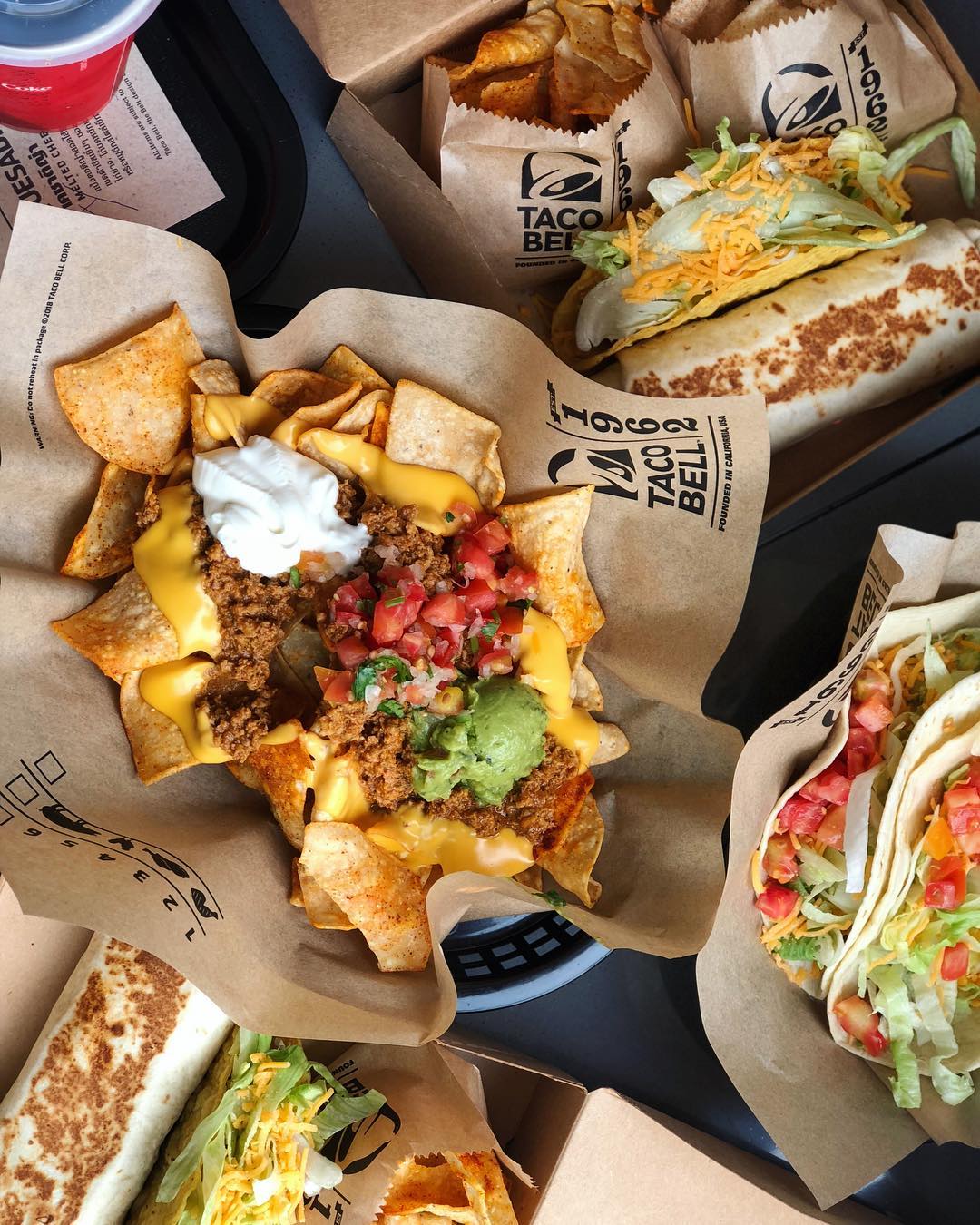 Taco Bell Bangkok flatlay