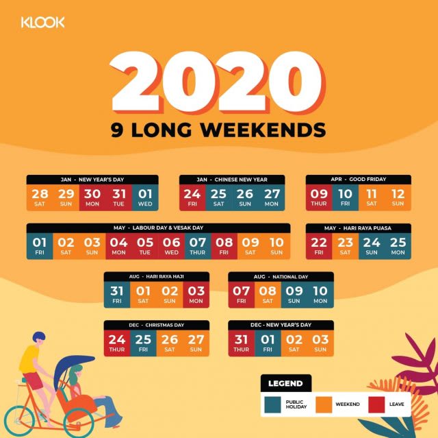 Your 2020 Long Weekend Cheatsheet For All Kiasu Singaporean Planners - Klook Blog